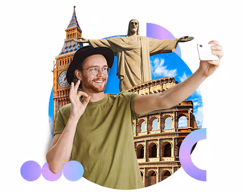 disfruta de conexion real para hablar y mensajear en el mundo con viajero internacional